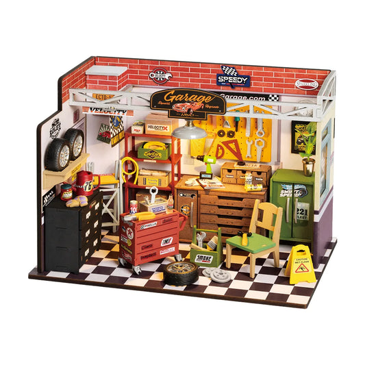 Rolife Garage Workshop DIY Miniature House Kit ROEDG165