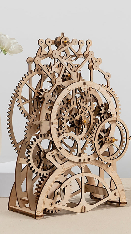 ROKR Pendulum Clock Mechanical Gears 3D Wooden Puzzle