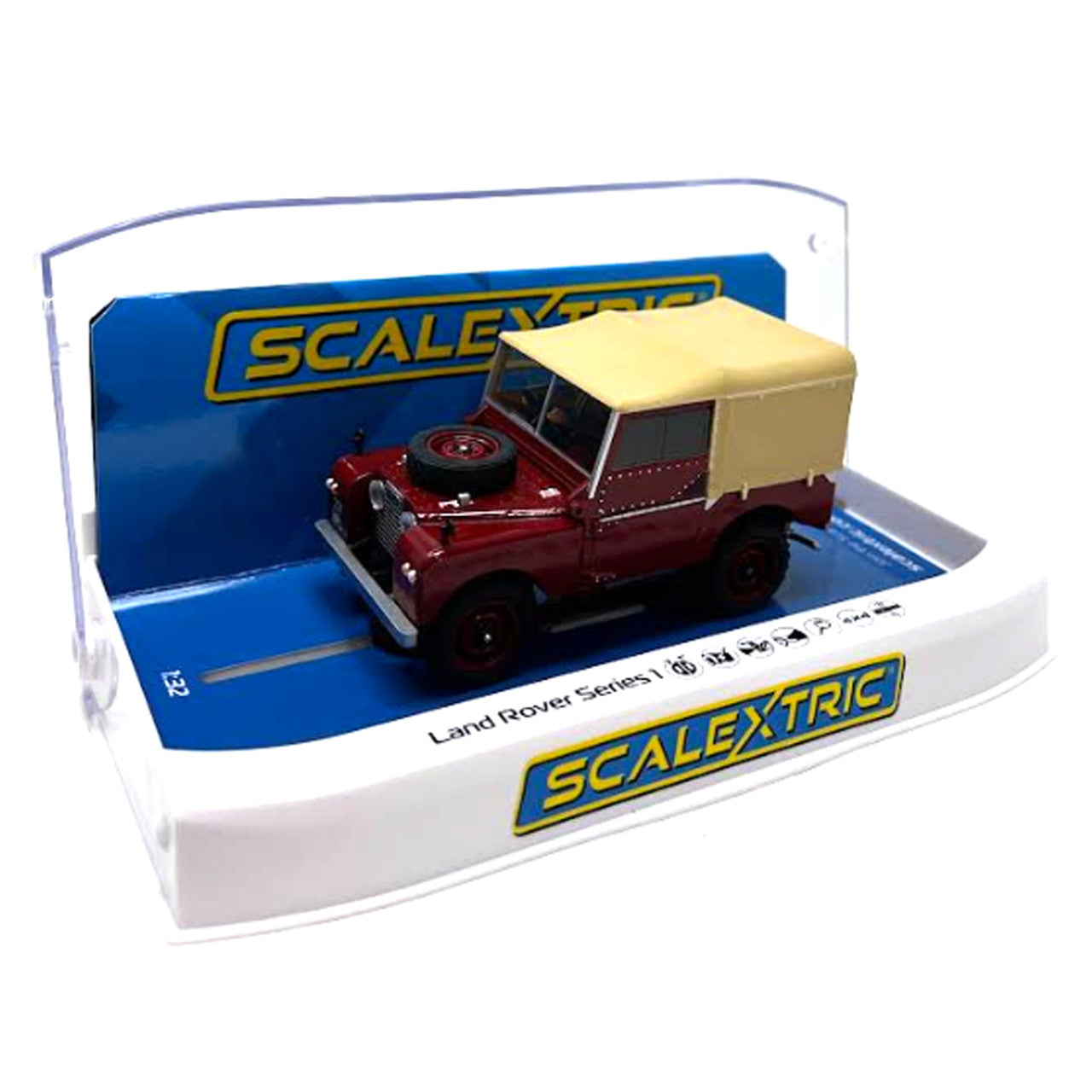 Land Rover Series 1 - Poppy Red 1/32 Slot Car Scalextric C4493