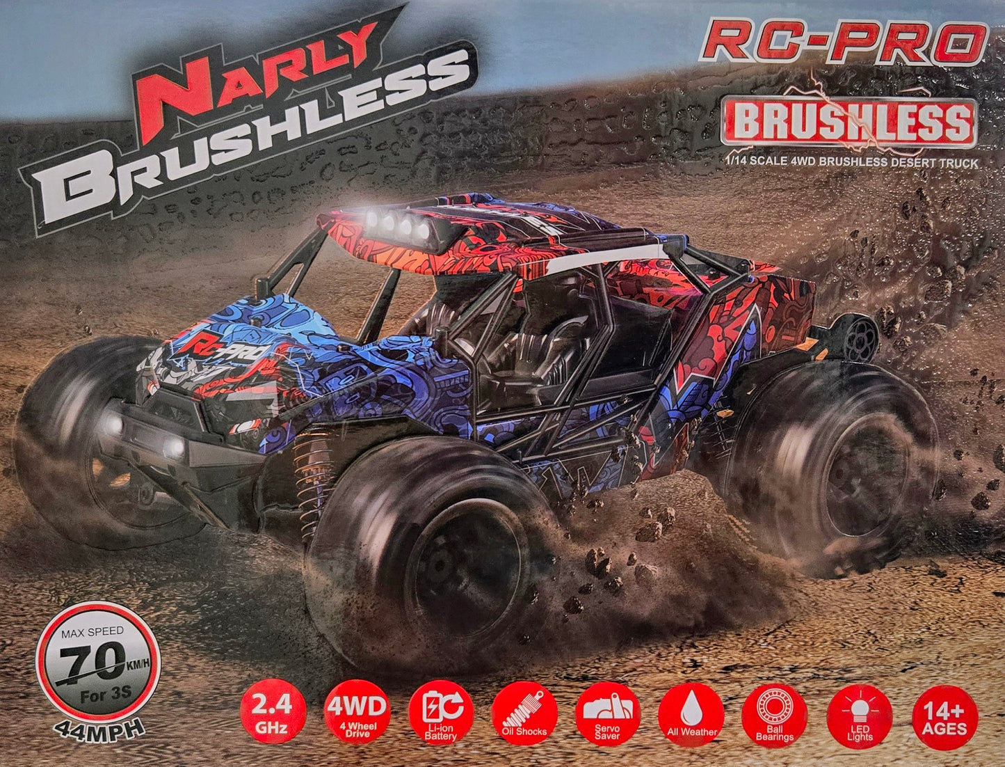 NARLYBL NARLY BRUSHLESS – 1/14 Brushless R/C Truck