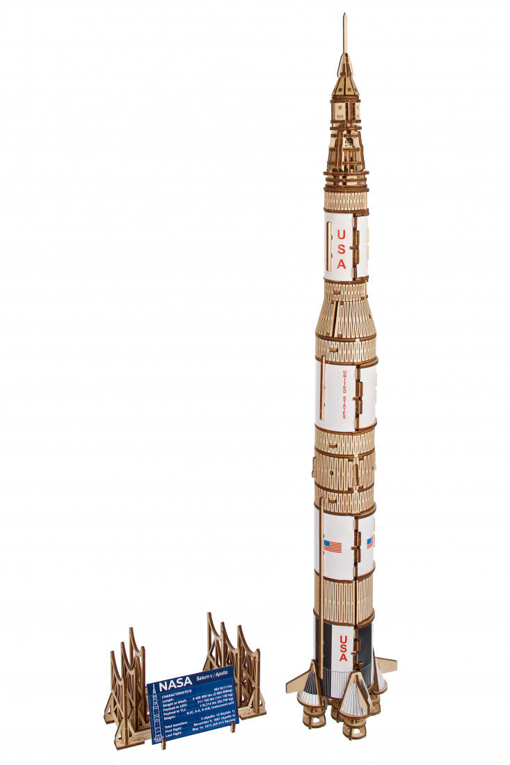 UGears NASA Saturn V (New Model) - 500 Pieces 70257