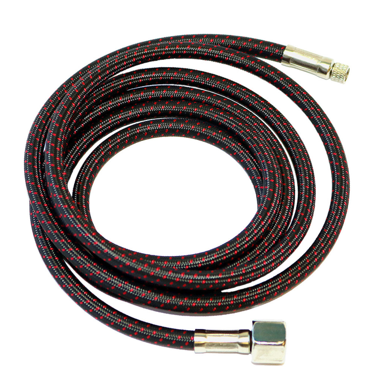 Paasche A-1/8x10' BRAIDED AIR HOSE W COUPLINGS