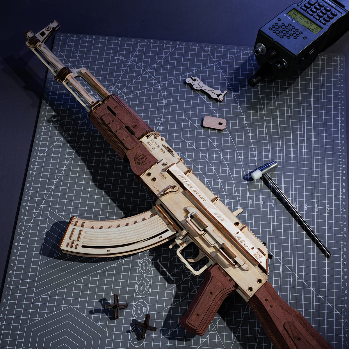 ROKR AK-47 Assault Rifle Gun Toy 3D Wooden Puzzle