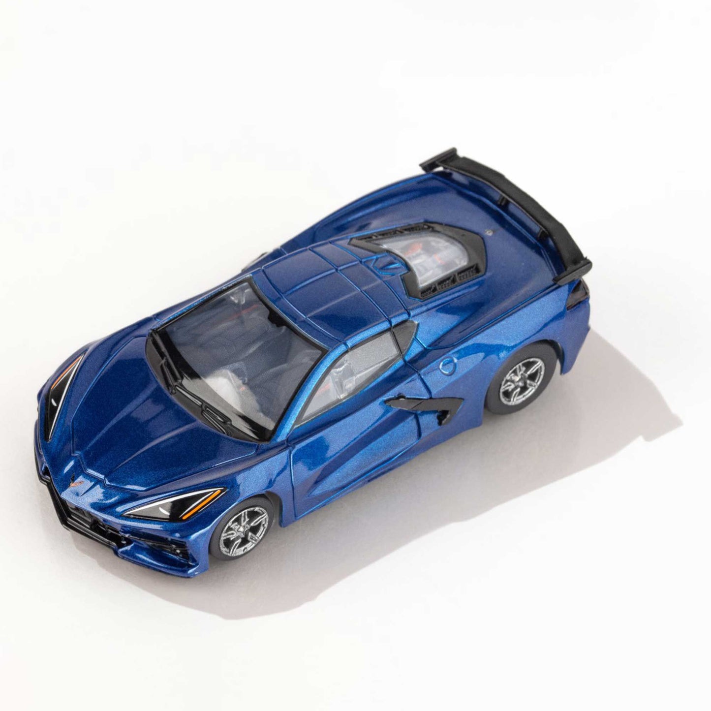 AFX HO Corvette C8 Slot Car, Metallic Riptide Blue 22094