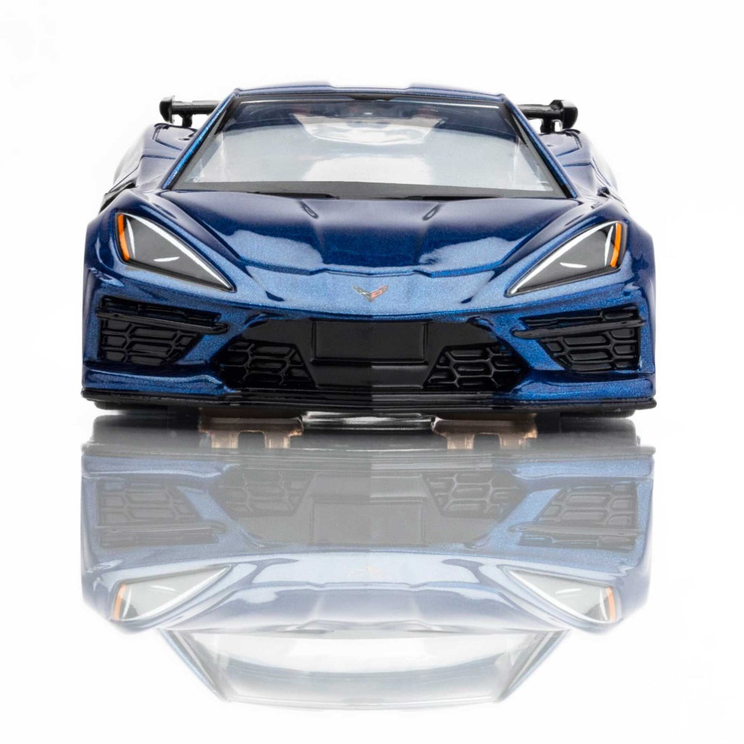 AFX HO Corvette C8 Slot Car, Metallic Riptide Blue 22094