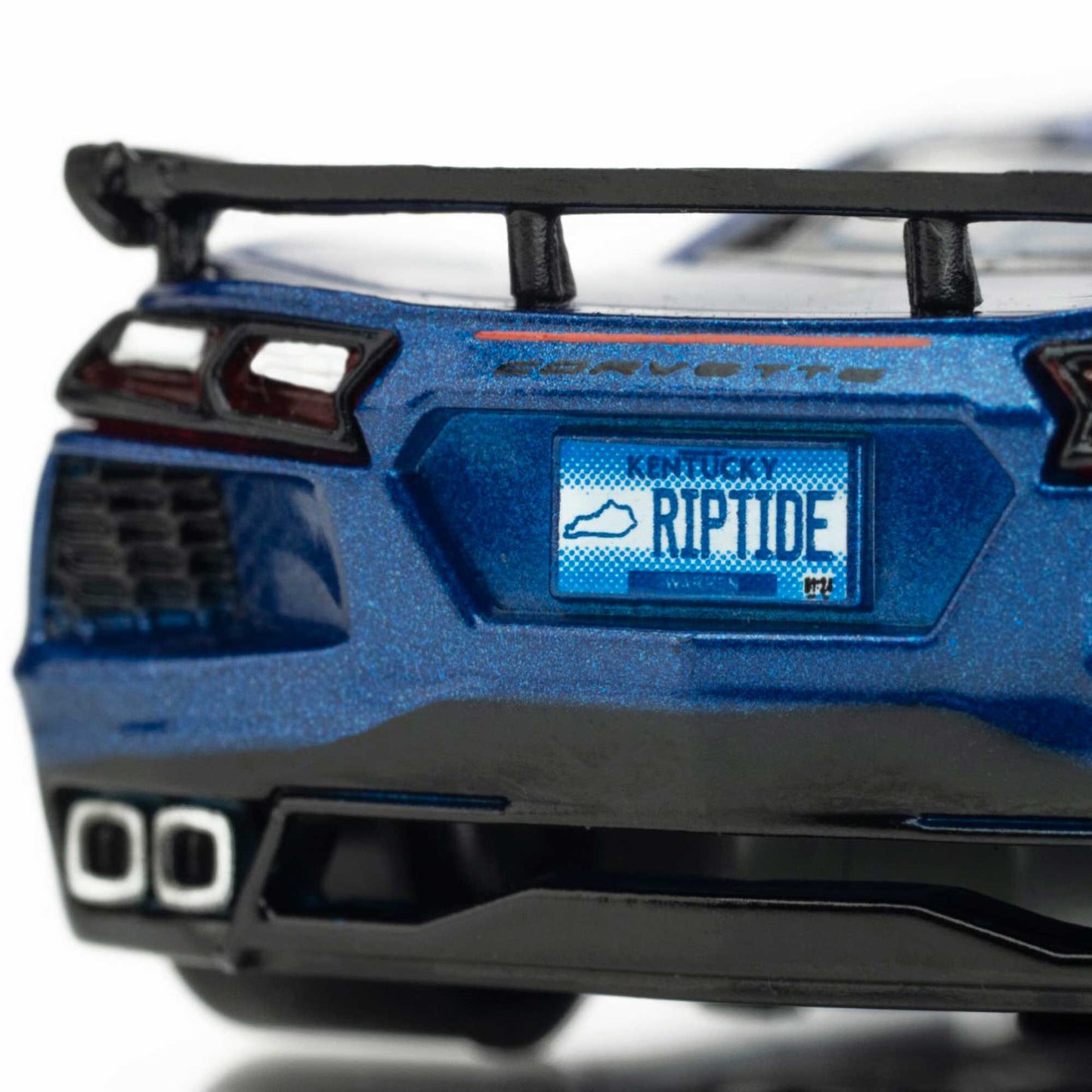 AFX HO Corvette C8 Slot Car, Metallic Riptide Blue 22094