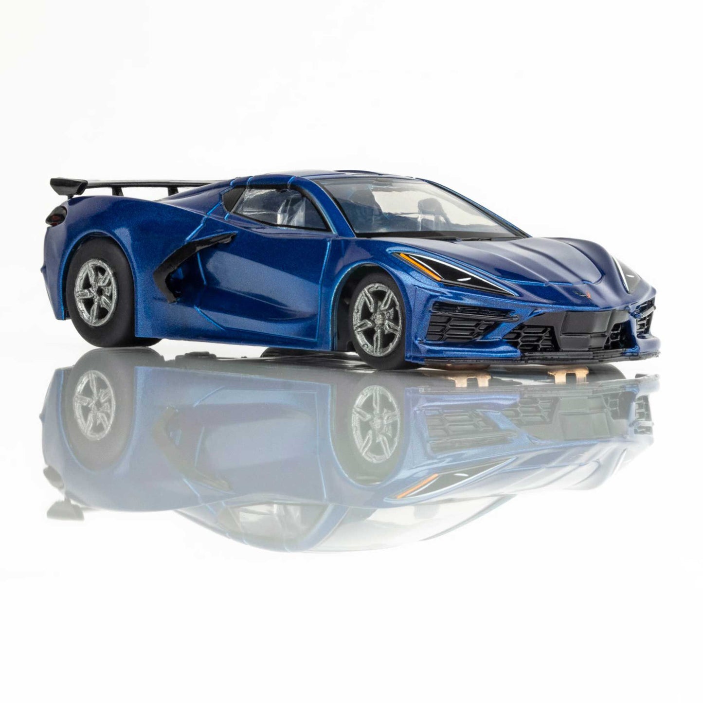 AFX HO Corvette C8 Slot Car, Metallic Riptide Blue 22094