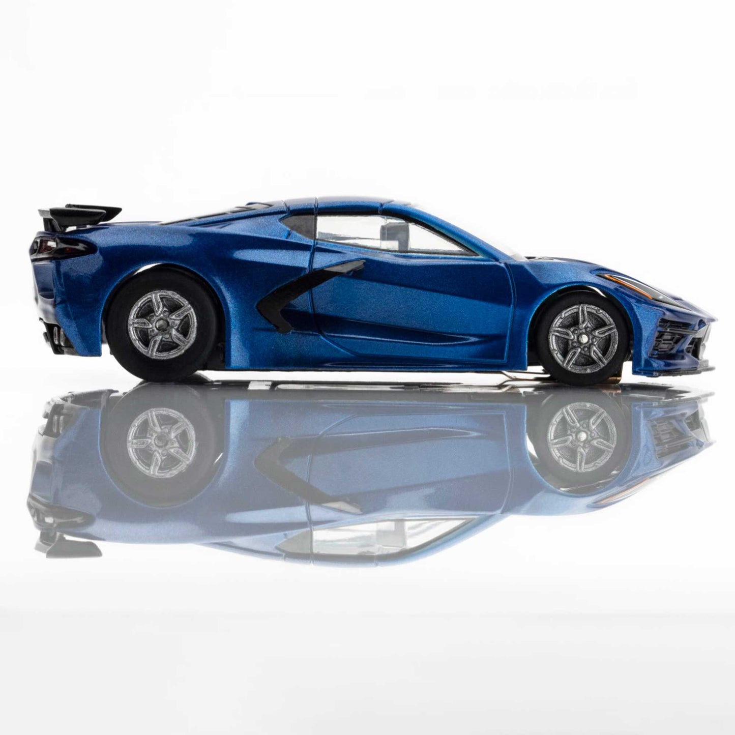 AFX HO Corvette C8 Slot Car, Metallic Riptide Blue 22094