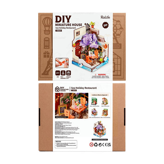 Rolife Sea Holiday Restaurant DIY Miniature House Kit ROEDS039