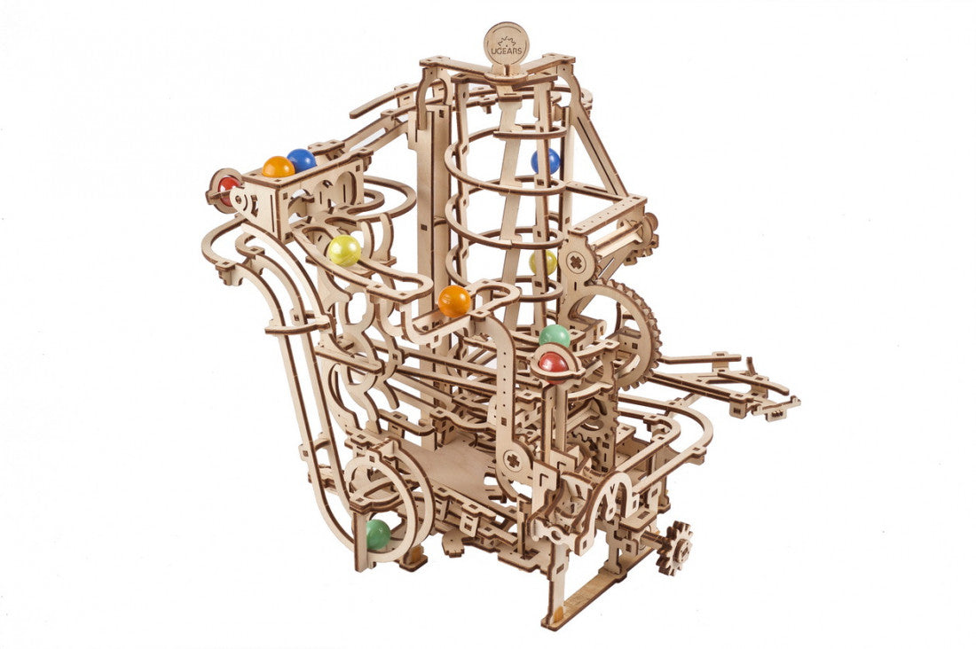 UGears Marble Run Spiral Hoist -  266 Pieces (Advanced) 70177