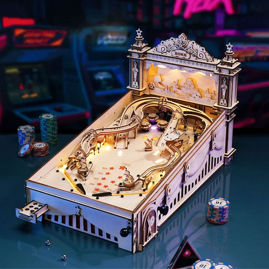 ROKR 3D Pinball Machine 3D Wooden Puzzle  ROEEG01