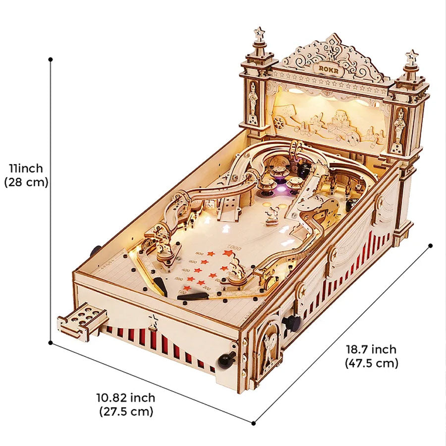 ROKR 3D Pinball Machine 3D Wooden Puzzle  ROEEG01