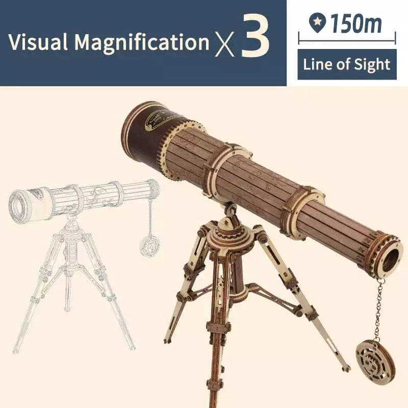 ROKR Monocular Telescope 3D Wooden Puzzle ROEST004