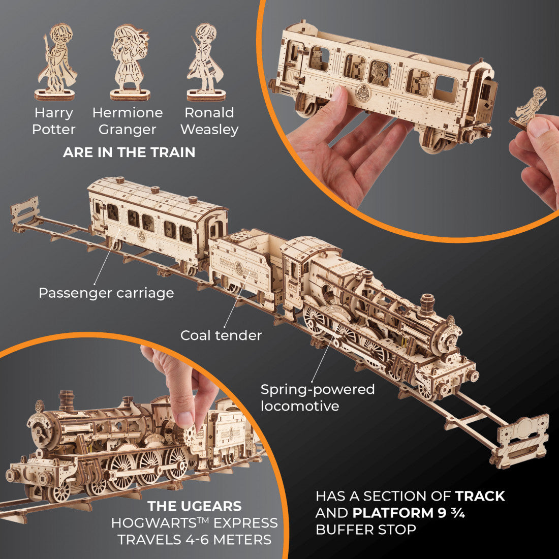 Ugears Hogwarts Express - 504 Pieces 70176