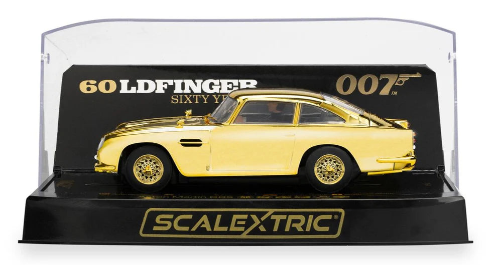 Aston Martin DB5 - James Bond 'Goldfinger' - 60 YEAR Gold Edition Slot Car C4550AT