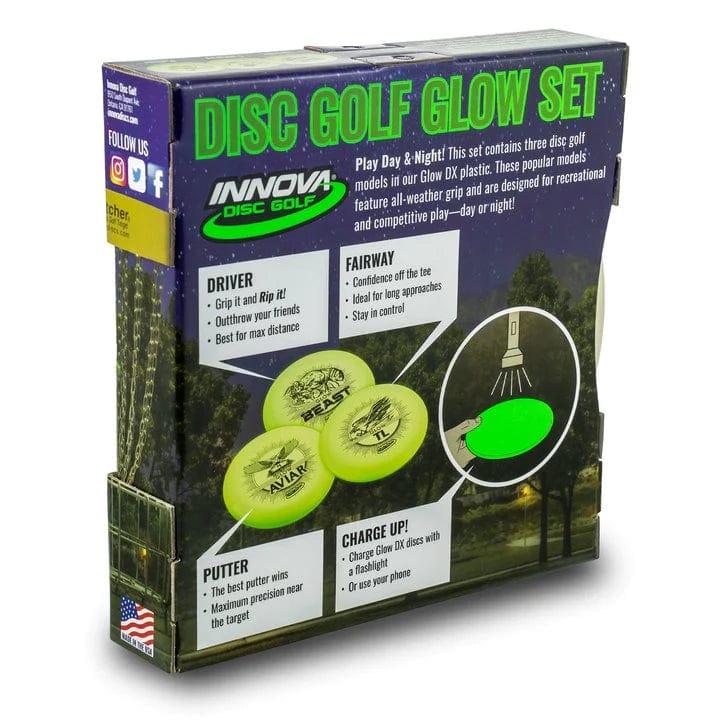 Innova Glow Disc Golf Starter Set