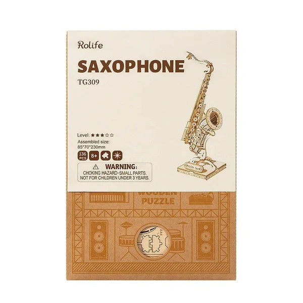 Rolife Saxophone 3D Wooden Puzzle