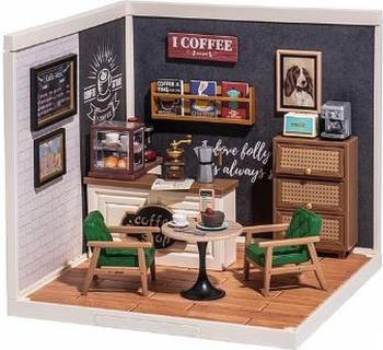 Rolife Super Creator Daily Inspiration Cafe Plastic DIY Miniature House Kit ROEDW001B