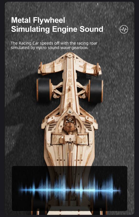 ROKR F1 Racing Car 3D Wooden Puzzle