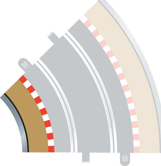 RADIUS 2 CURVE INNER BORDERS 45 deg 4/pk SCA8225