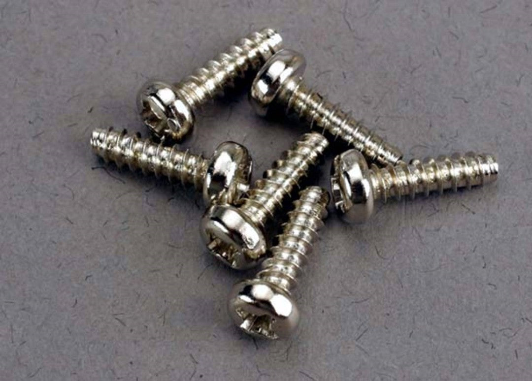 TRA2675 Traxxas Screws, 3x10mm Roundhead Self-Tapping (6)