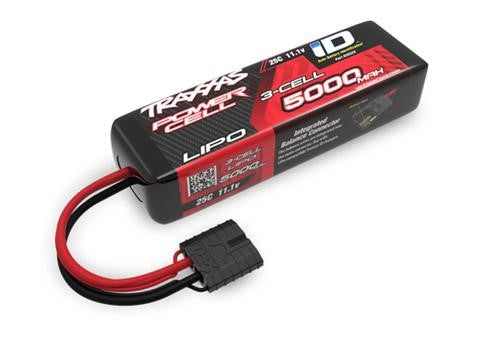 TRA2832X Traxxas 5000mAh 3S 11.1V 25C LiPo iD Connector Soft Case 135x29x44mm