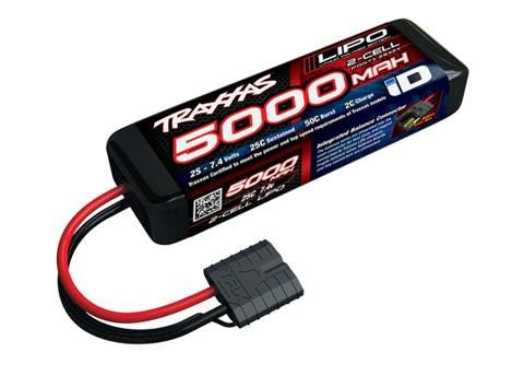 TRA2842X Traxxas 5000mAh 2S 7.4V 25C LiPo iD Connector Soft Case 137x24x43mm