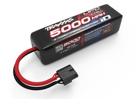 TRA2889X Traxxas 5000mAh 4S 14.8V 25C LiPo iD Plug Soft Case (Long) 155x34x45mm