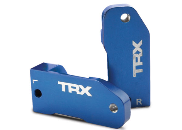 TRA3632A Traxxas L/R Aluminum Caster Blocks 30Â° (Blue). (TRA3640 may be required)