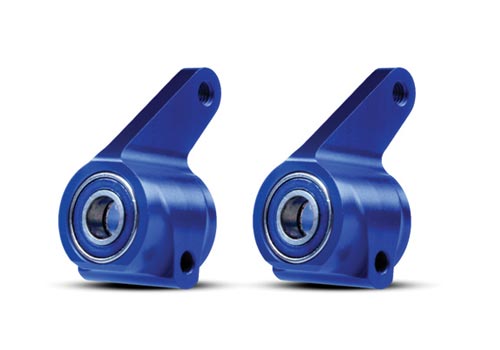 TRA3636A Traxxas Aluminum Steering Blocks w/Ball Bearings (Blue) (2)