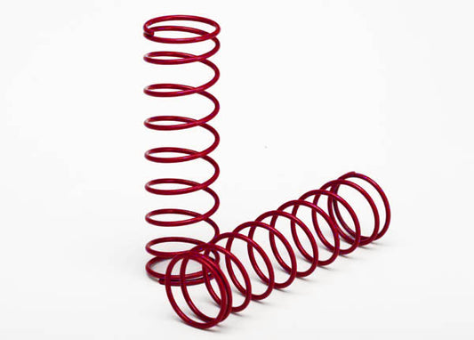 TRA3758R Traxxas Springs, front (red) (2)