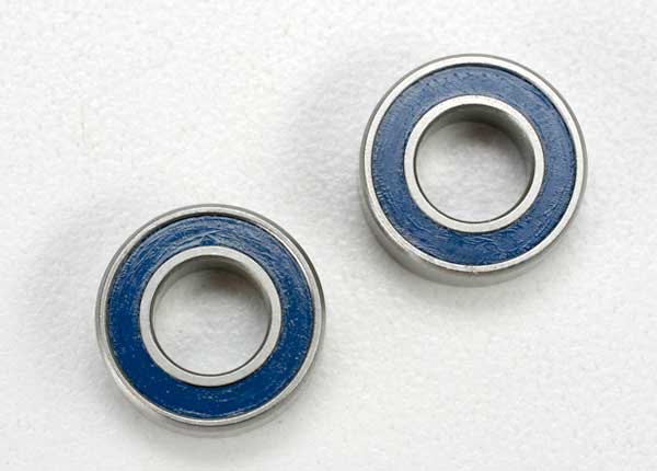 TRA5117 Traxxas Ball Bearing, Blue Rubber Sealed (6x12x4mm) (2)