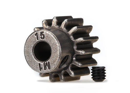 TRA6487X Traxxas Mod 1 Pinion Gear 5mm Shaft (15) (compatible with steel spur gears)