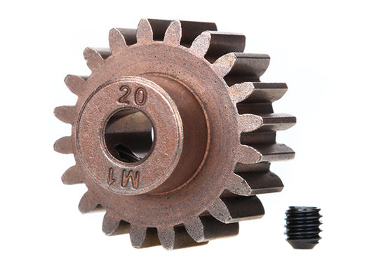 TRA6494X Traxxas Mod 1 Steel Pinion Gear 5mm Shaft (20) (compatible with steel spur gears)