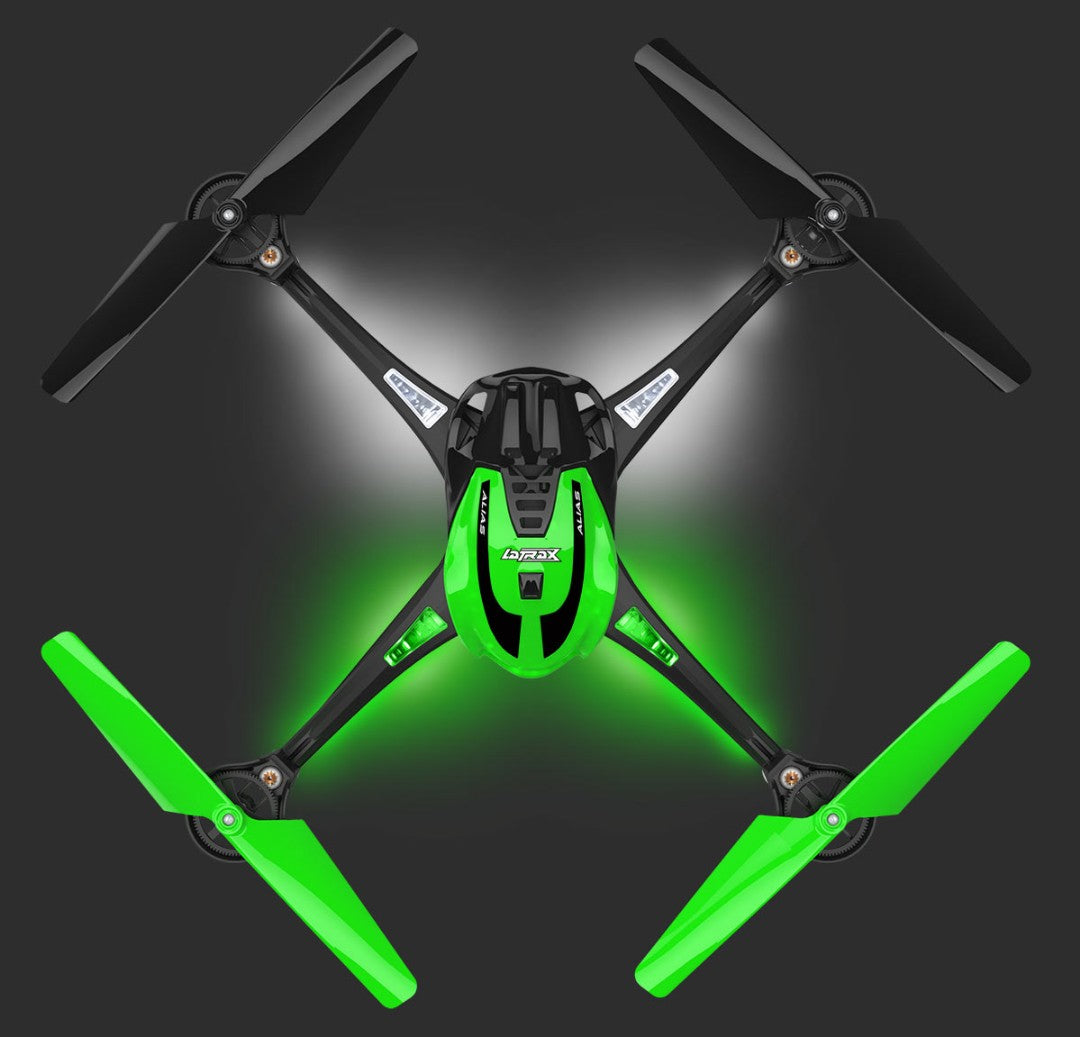 TRA6608GREEN Traxxas LaTrax Alias Ready-To-Fly Micro Electric Quadcopter Drone Green