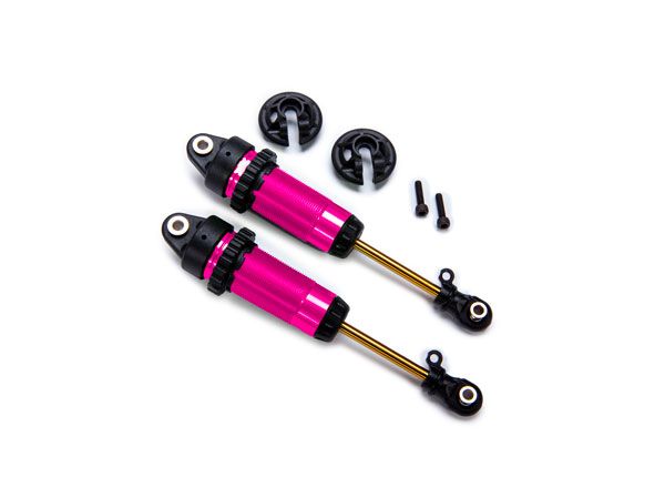 Traxxas Shocks, GTR xx-long pink-anodized fully assembled (2) TRA7462-PINK