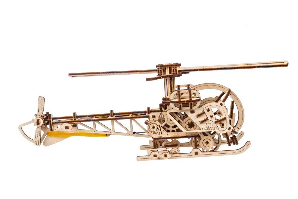 UGears Mini Helicopter - 167 Pieces (Easy)