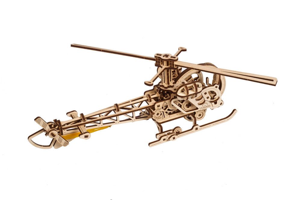 UGears Mini Helicopter - 167 Pieces (Easy)