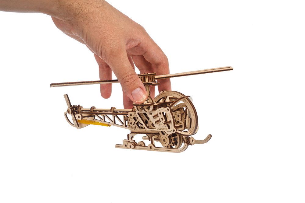 UGears Mini Helicopter - 167 Pieces (Easy)