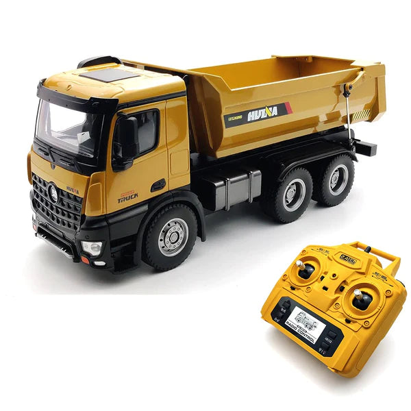 HUINA 1582 1:14 ALL METAL HEAVY DUTY DUMP TRUCK TOY (2023 MODEL)